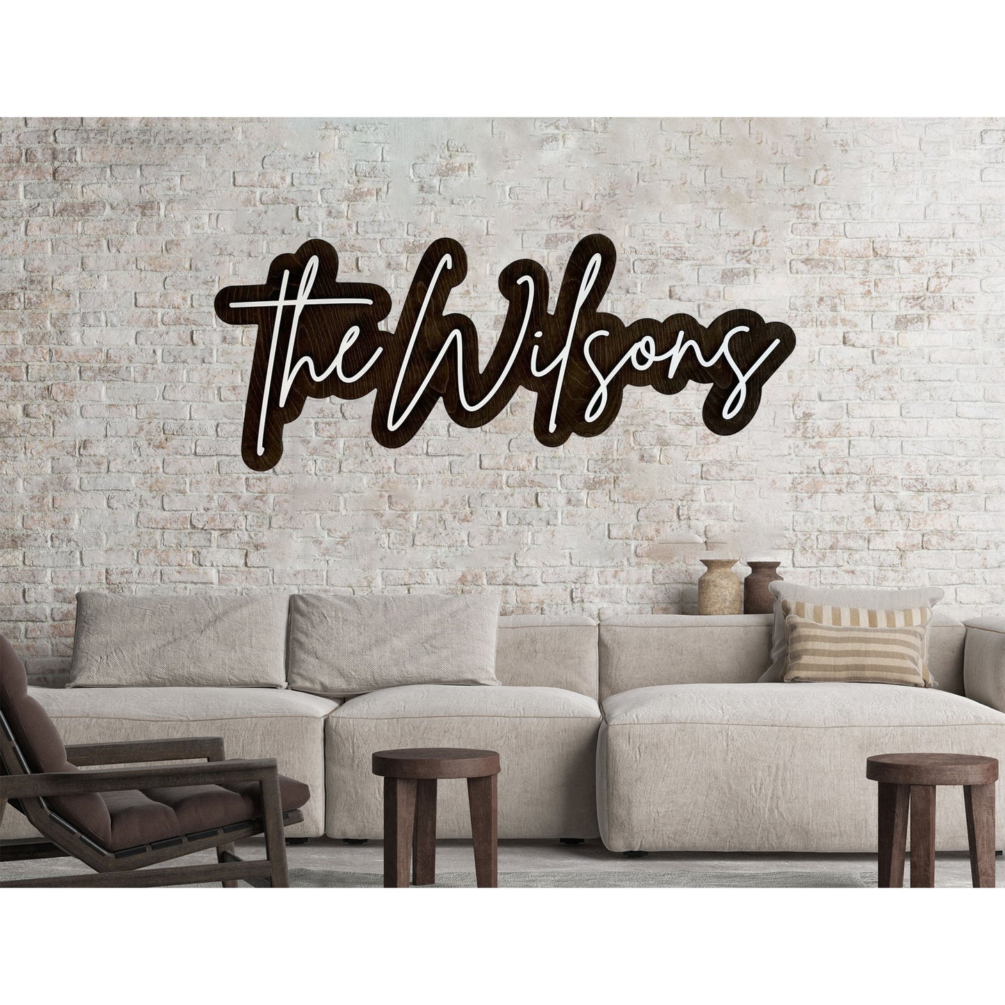 Family Name Layered Sign - PREVIEW FONTS