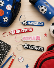 Personalized Name Keychain - Backpacks, Diaper Bags, Sports Bags