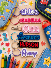 Personalized Name Keychain - Backpacks, Diaper Bags, Sports Bags
