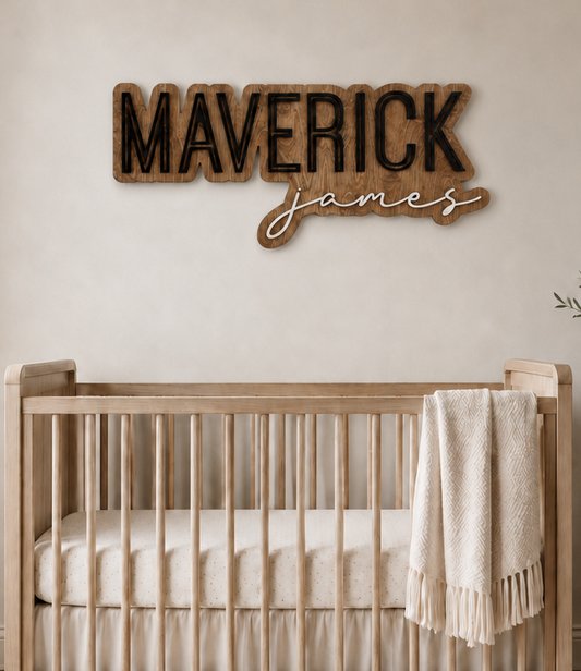 Layered Name Sign - PREVIEW